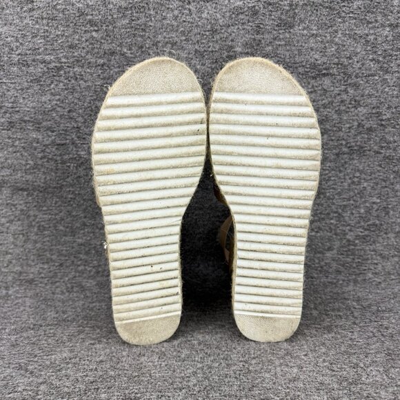 ✅Espadrille Platform Sandals Women’s 9M Miranda Ankle Strap Open Toe Buckle Tan - Picture 3 of 10